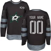 Black Men's Custom Dallas Stars Authentic 1917-2017 100th Anniversary Jersey