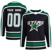 Black Men's Custom Dallas Stars Authentic Reverse Retro 2.0 Jersey