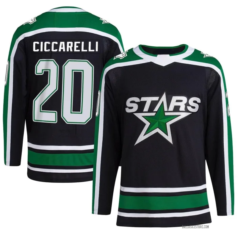 Dallas Stars No20 Dino Ciccarelli Green Salute to Service Stitched Jersey
