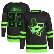 Black Men's Esa Lindell Dallas Stars Authentic Alternate Primegreen Pro Jersey