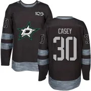 Black Men's Jon Casey Dallas Stars Authentic 1917-2017 100th Anniversary Jersey