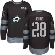 Black Men's Stephen Johns Dallas Stars Authentic 1917-2017 100th Anniversary Jersey