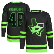 Black Youth Chase Wheatcroft Dallas Stars Authentic Alternate Primegreen Pro Jersey