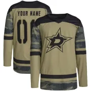 Camo Men's Custom Dallas Stars Authentic Military Appreciation Practice Jersey