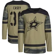 Camo Men's Jon Casey Dallas Stars Authentic Military Appreciation Practice Jersey