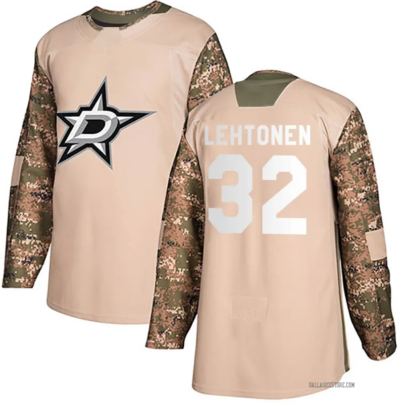 Camo Men's Kari Lehtonen Dallas Stars Authentic Veterans Day Practice Jersey