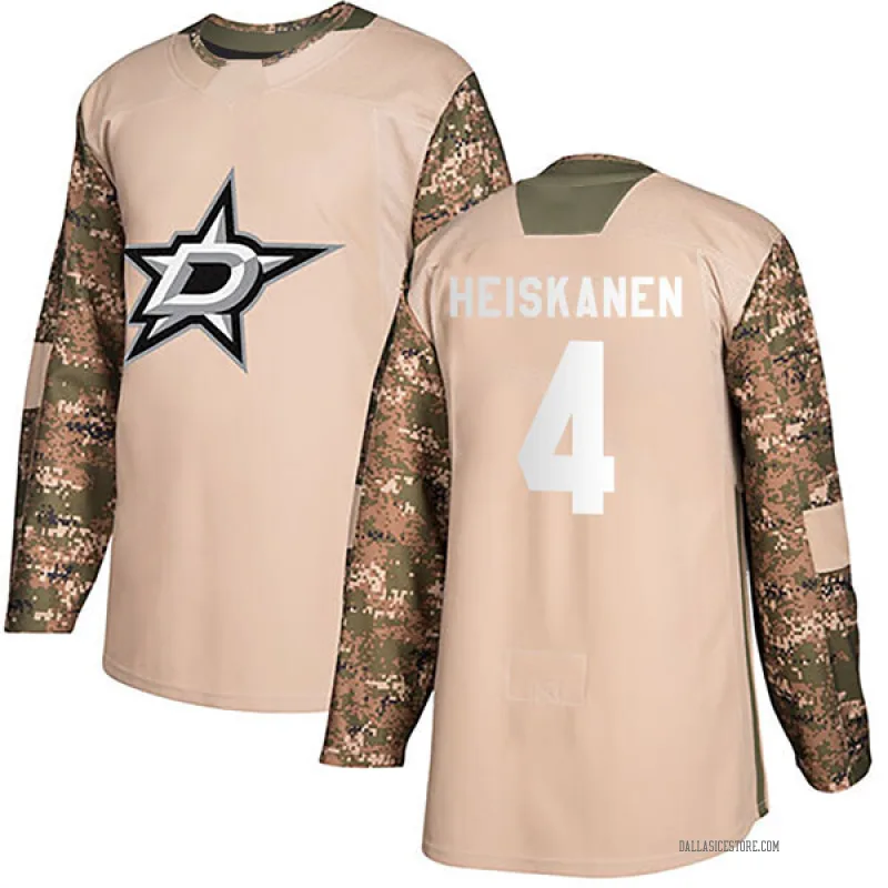 Camo Men's Miro Heiskanen Dallas Stars Authentic Veterans Day Practice Jersey