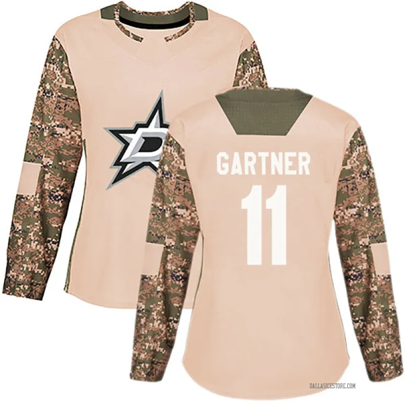 Camo Women's Mike Gartner Dallas Stars Authentic Veterans Day Practice Jersey