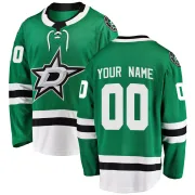 Green Men's Custom Dallas Stars Breakaway Home Jersey