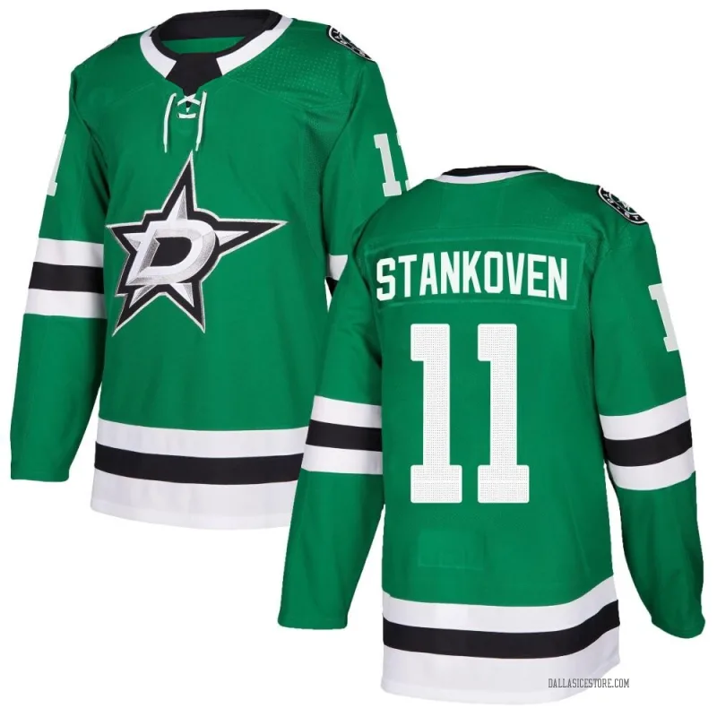 Green Men's Logan Stankoven Dallas Stars Authentic Home Jersey