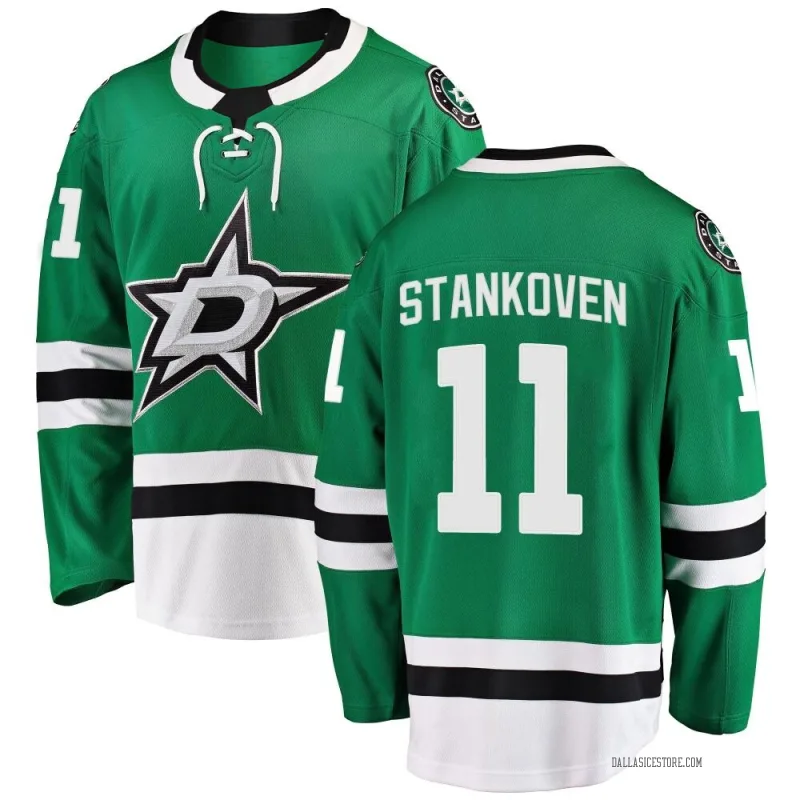 Green Men's Logan Stankoven Dallas Stars Breakaway Home Jersey