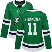 Green Women's Logan Stankoven Dallas Stars Authentic Home Jersey