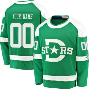 Green Youth Custom Dallas Stars Breakaway 2020 Winter Classic Player Jersey