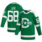 Green Youth Jaromir Jagr Dallas Stars Authentic 2020 Winter Classic Jersey