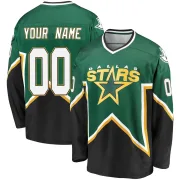 Green/Black Men's Custom Dallas Stars Breakaway Kelly Premier Heritage Jersey