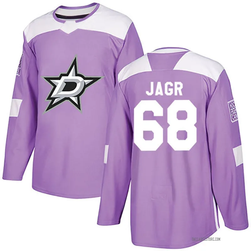 Purple Men's Jaromir Jagr Dallas Stars Authentic Fights Cancer Practice Jersey