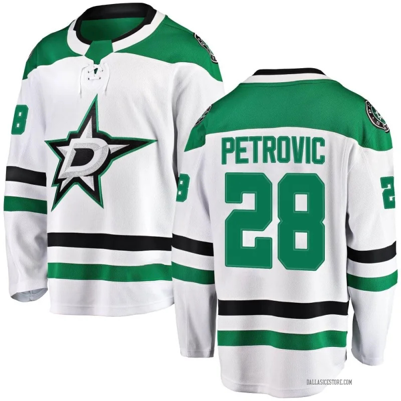 White Men's Alexander Petrovic Dallas Stars Breakaway Away Jersey