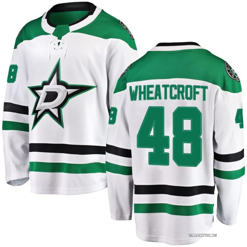 White Men's Chase Wheatcroft Dallas Stars Breakaway Away Jersey