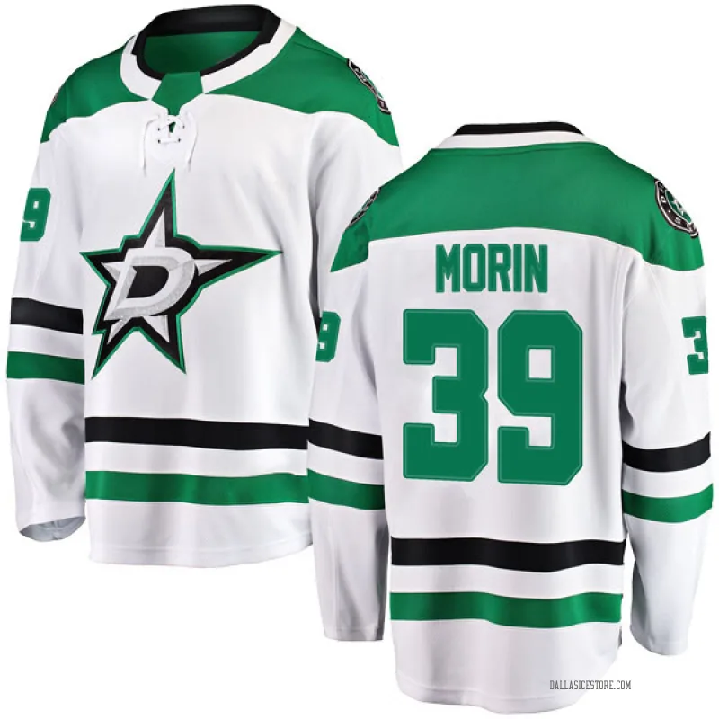 White Men's Travis Morin Dallas Stars Breakaway Away Jersey