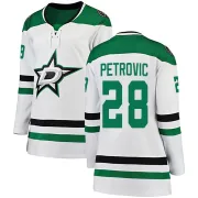 White Women's Alexander Petrovic Dallas Stars Breakaway Away Jersey