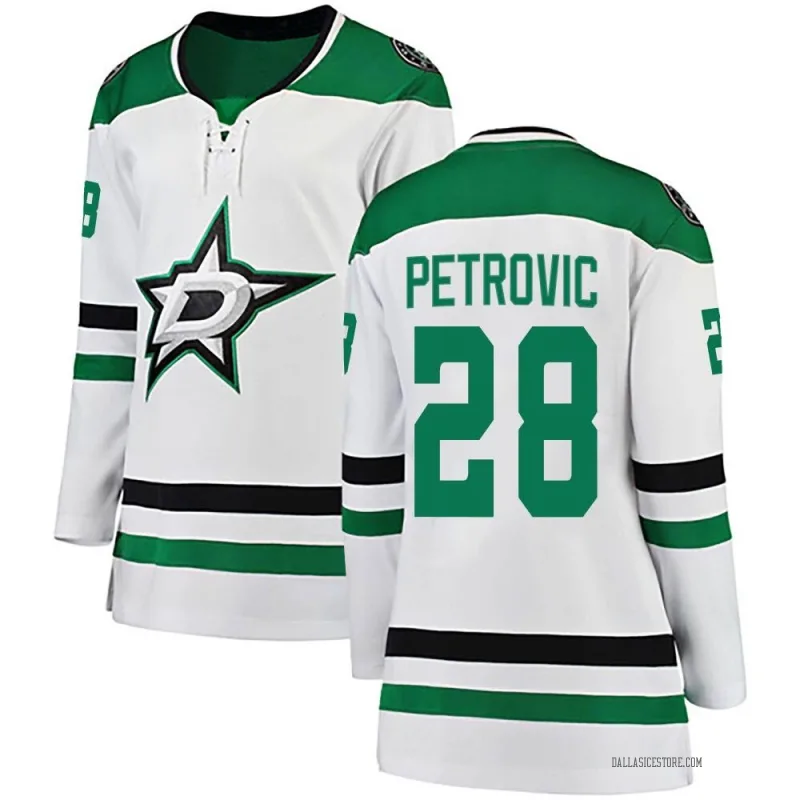 White Women's Alexander Petrovic Dallas Stars Breakaway Away Jersey