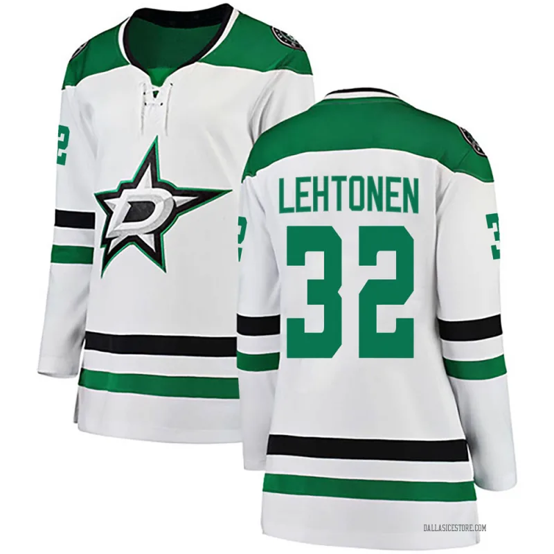 White Women's Kari Lehtonen Dallas Stars Breakaway Away Jersey