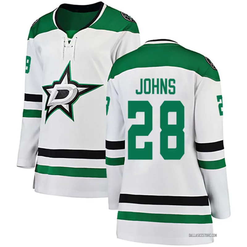 White Women's Stephen Johns Dallas Stars Breakaway Away Jersey