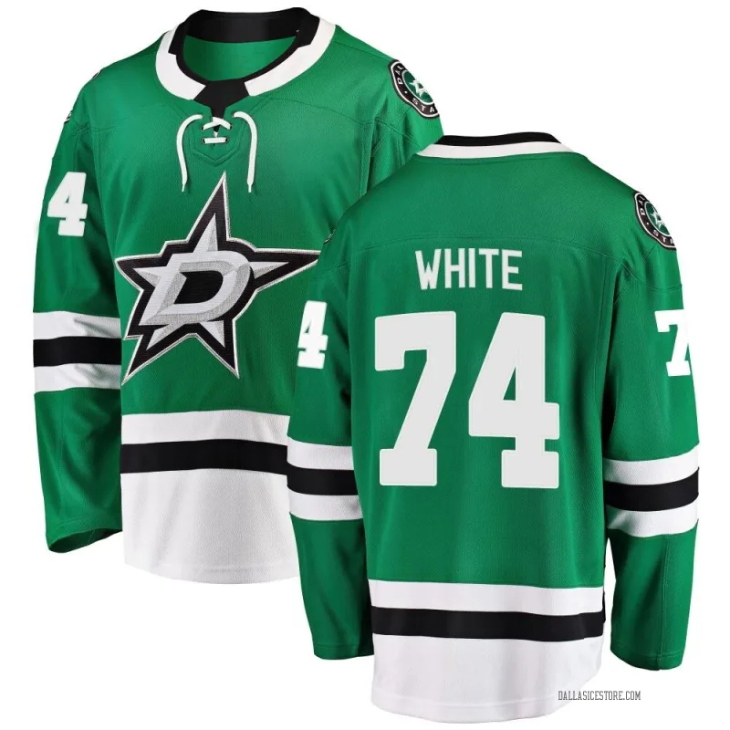 White Youth Gavin White Dallas Stars Breakaway Green Home Jersey